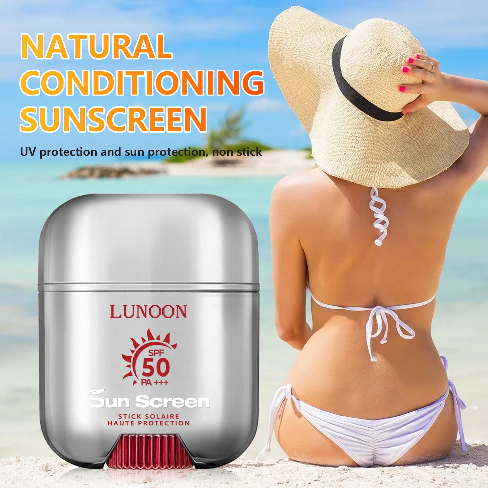Réparation de soins du corps entier Crème antisoleil solide Spf50 Lotion anti-légère