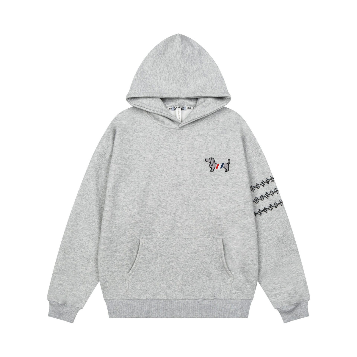 Dachshund Serviette de chien Brodé Sweatshirt à capuche pour hommes