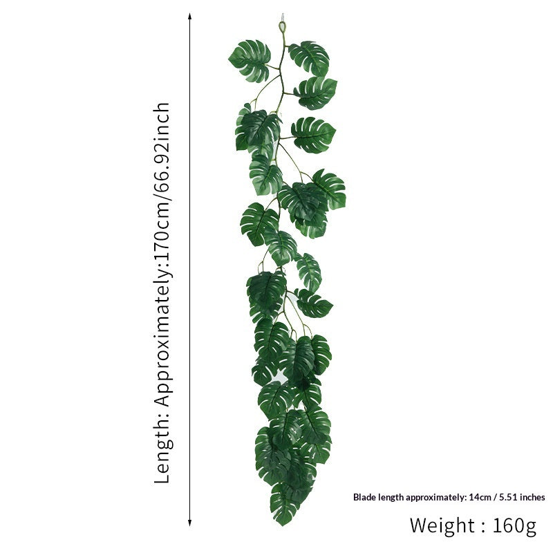 Plantes artificielles vertes de rotin