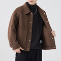 Manteau éparpillé en laine Mens Casual Top