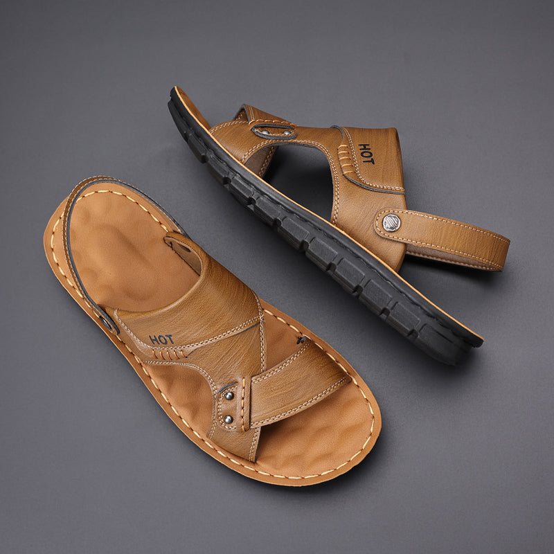 Sandales en cuir doux pour hommes