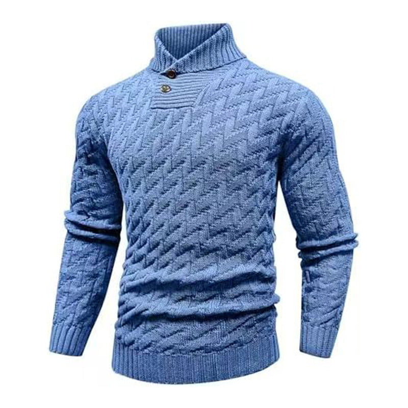 Sweater à la mode rond-col rond homme Slim-Fit