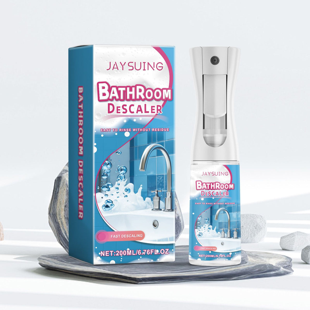 JAYSUING Nettoyeur d'échelle de douche liquide