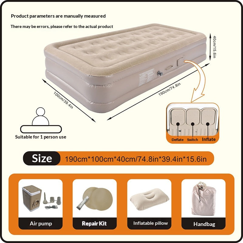Matelas de pliage portable gonflable automatique Camping