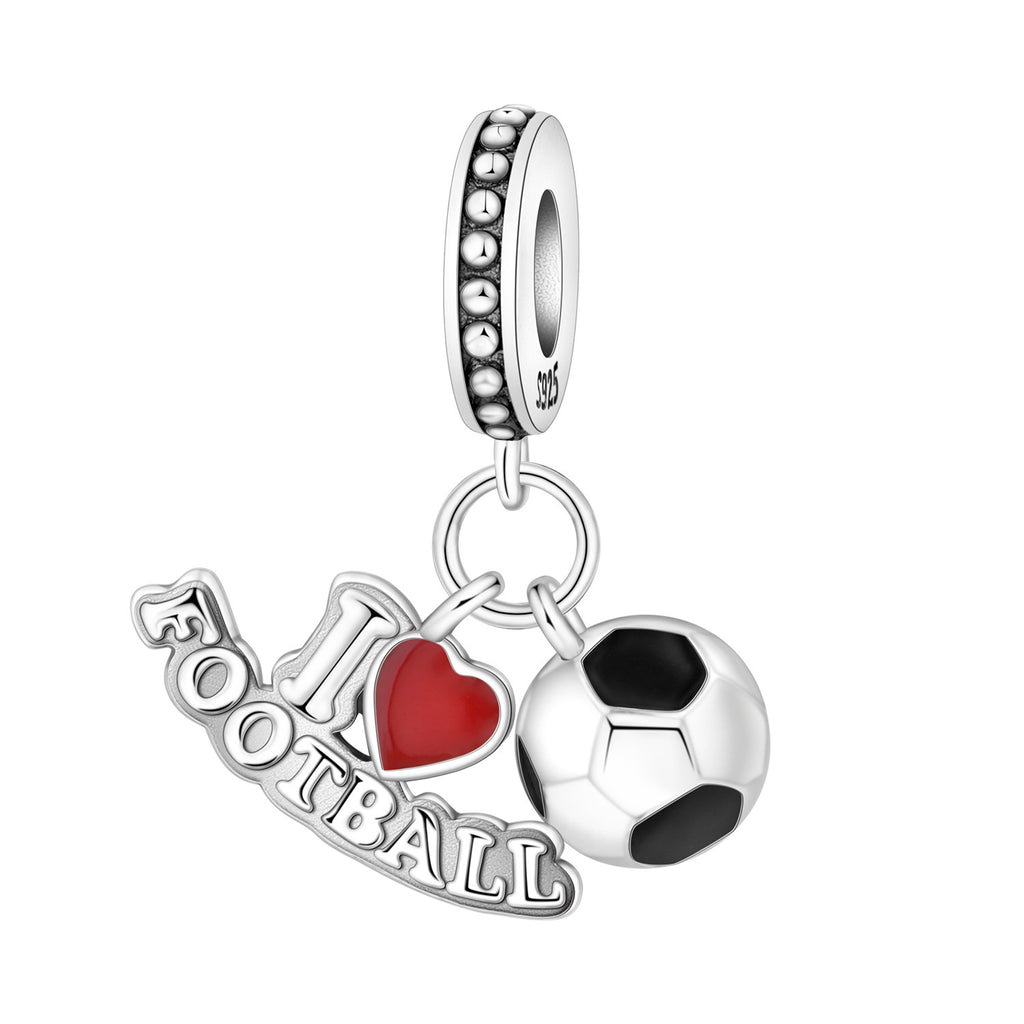 Bracelet pendentif bricolage Accessoires dans un style sportif de volleyball et de soccer