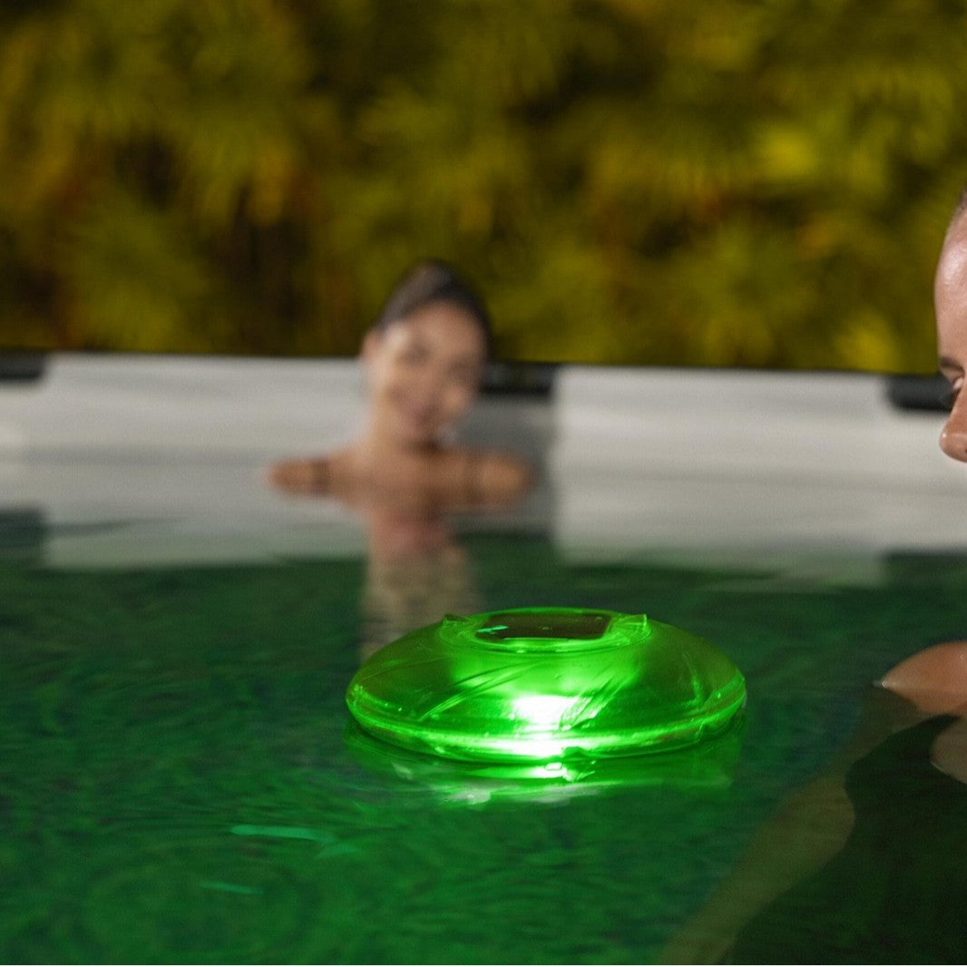 Éclairage extérieur de piscine flottante solaire