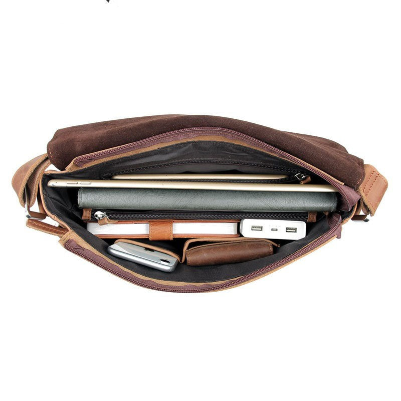 Vieux sac en cuir pour hommes