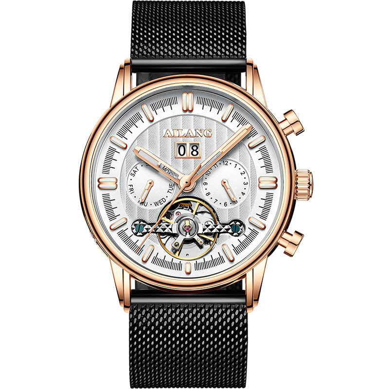 Tourbillon Multi-fonctions Montre mécanique automatique homme