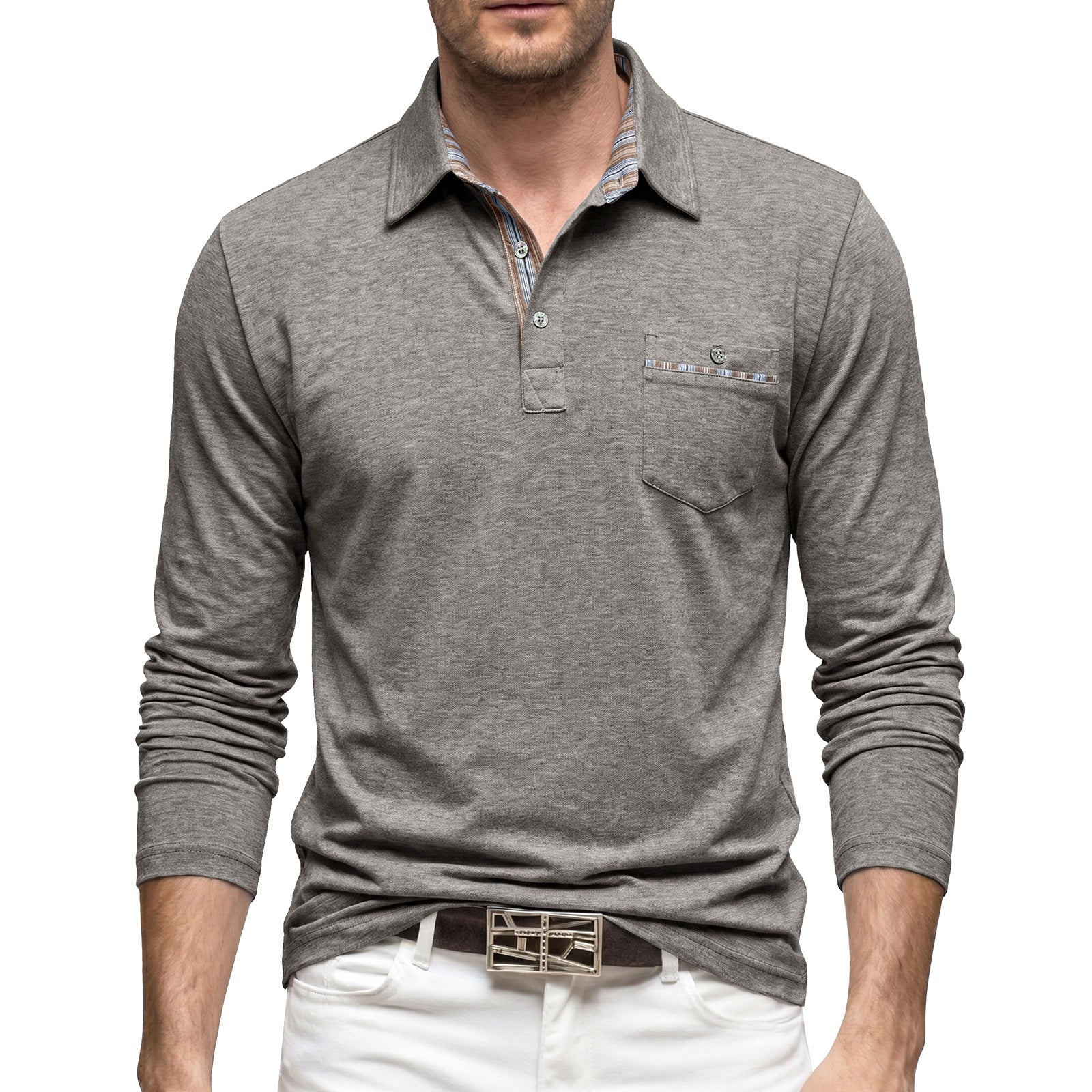 Polo Shirt avec une poche en flap disponible en grandes tailles pour les vêtements d'affaires