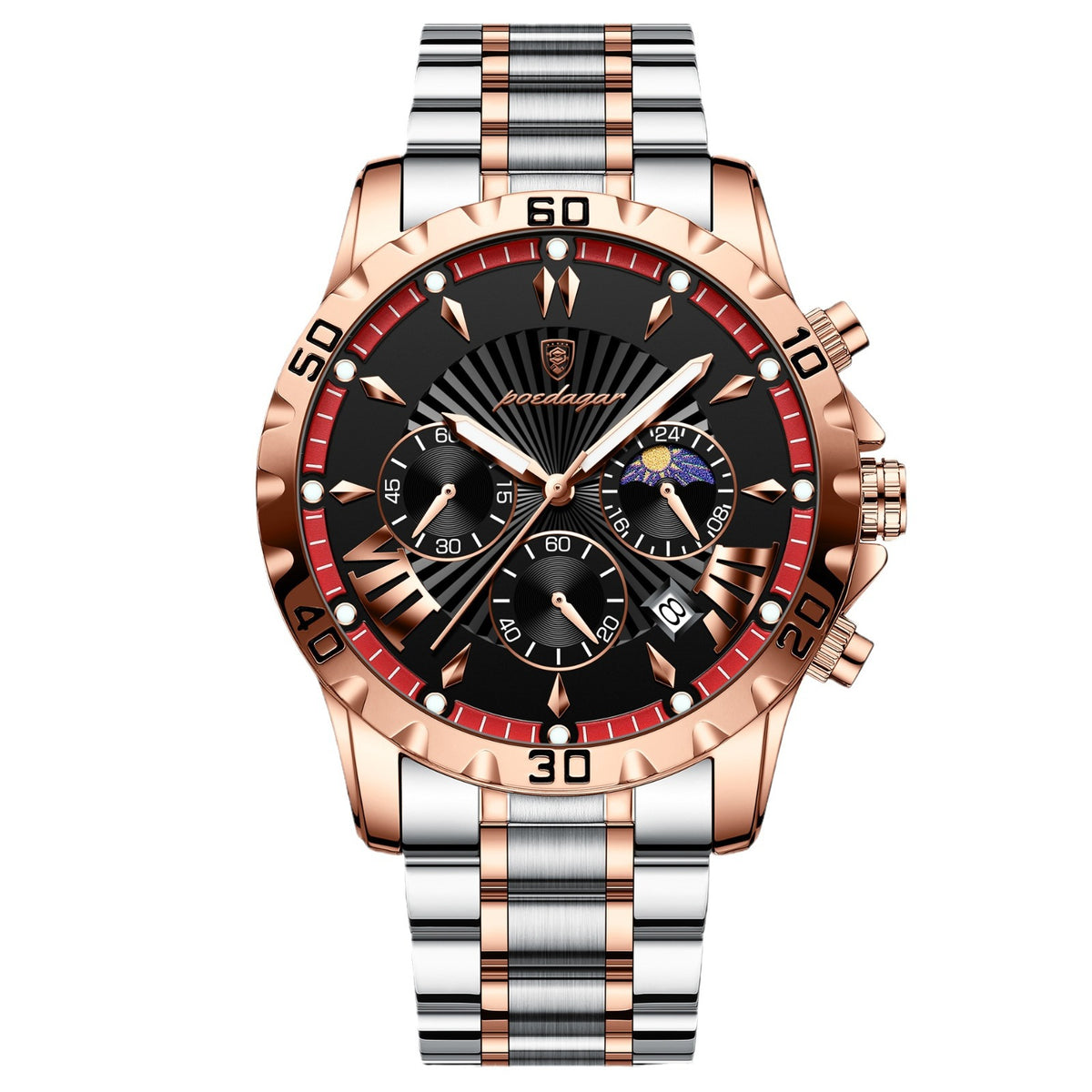 Men's Sporty Multifunction Waterproof Watch