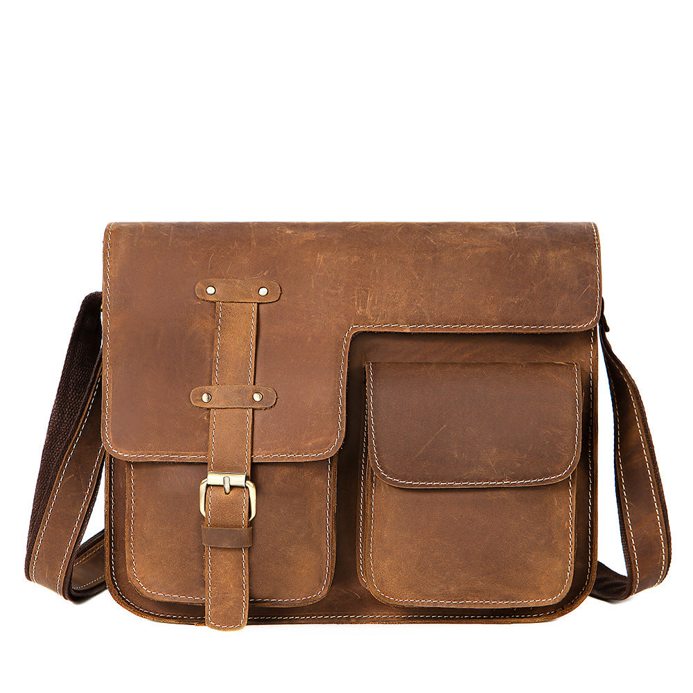 Sac de corps Cowhide haute capacité pour hommes haut de gamme