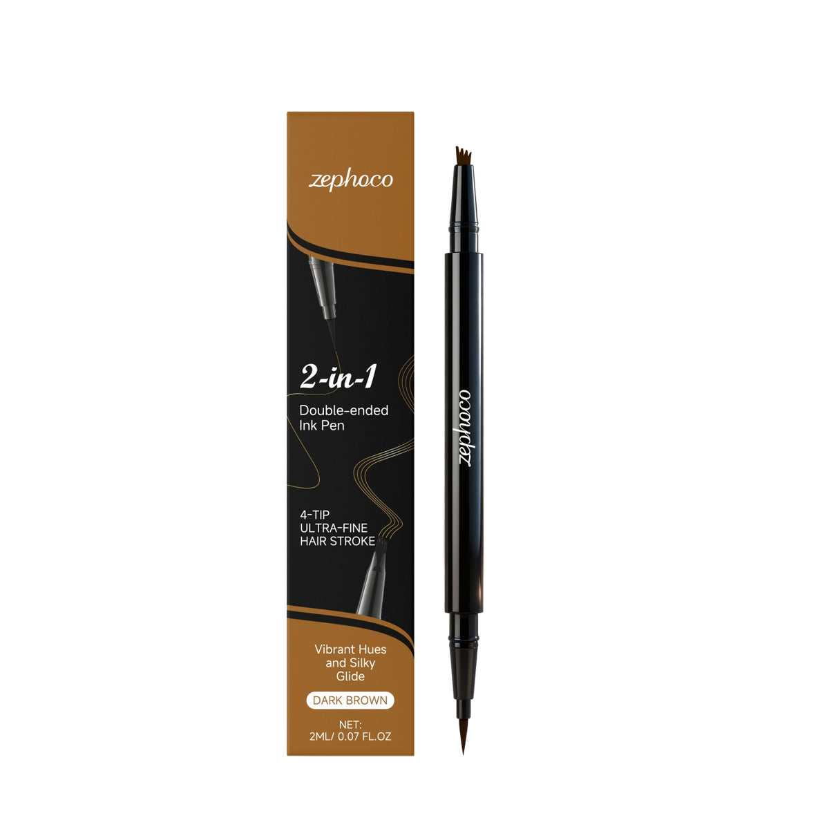 Stylo d'encre 2-en-1 à double extrémité