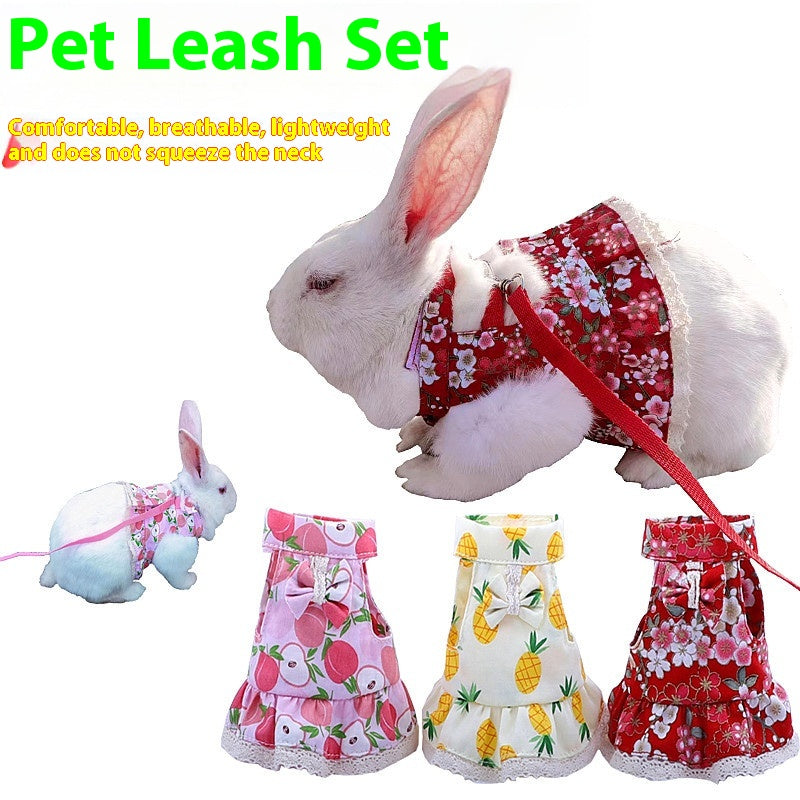 Lapin main tenant la poitrine de corde dos Dentelle jupe