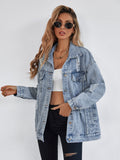 L'Europe et les États-Unis Amazon Commerce extérieur Femmes Denim Coat Mode Denim Veste