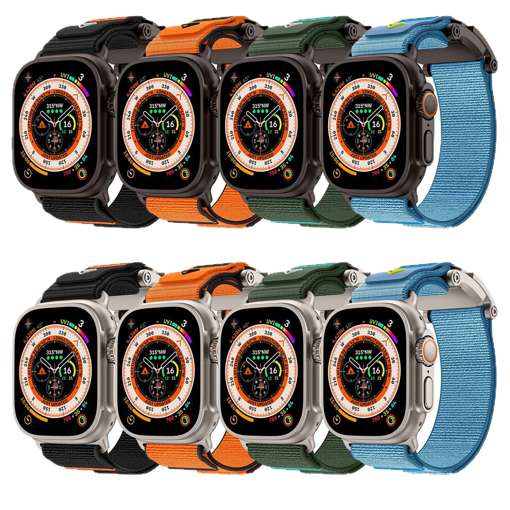 Bracelet de montre Velcro à boucle magnétique tissée