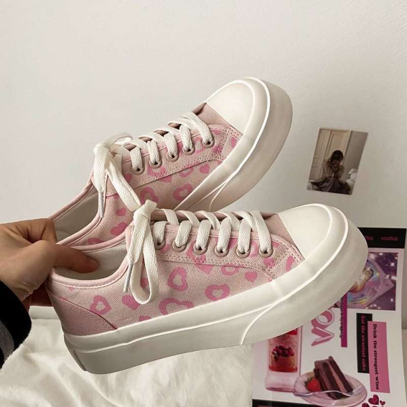Femmes de la plate-forme de mode Bas-Top Toile Chaussures