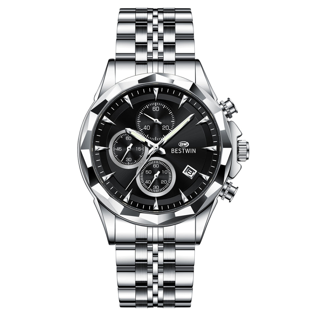 Homme Lumineux Montre personnalisée à six mains Élégante et accrocheuse