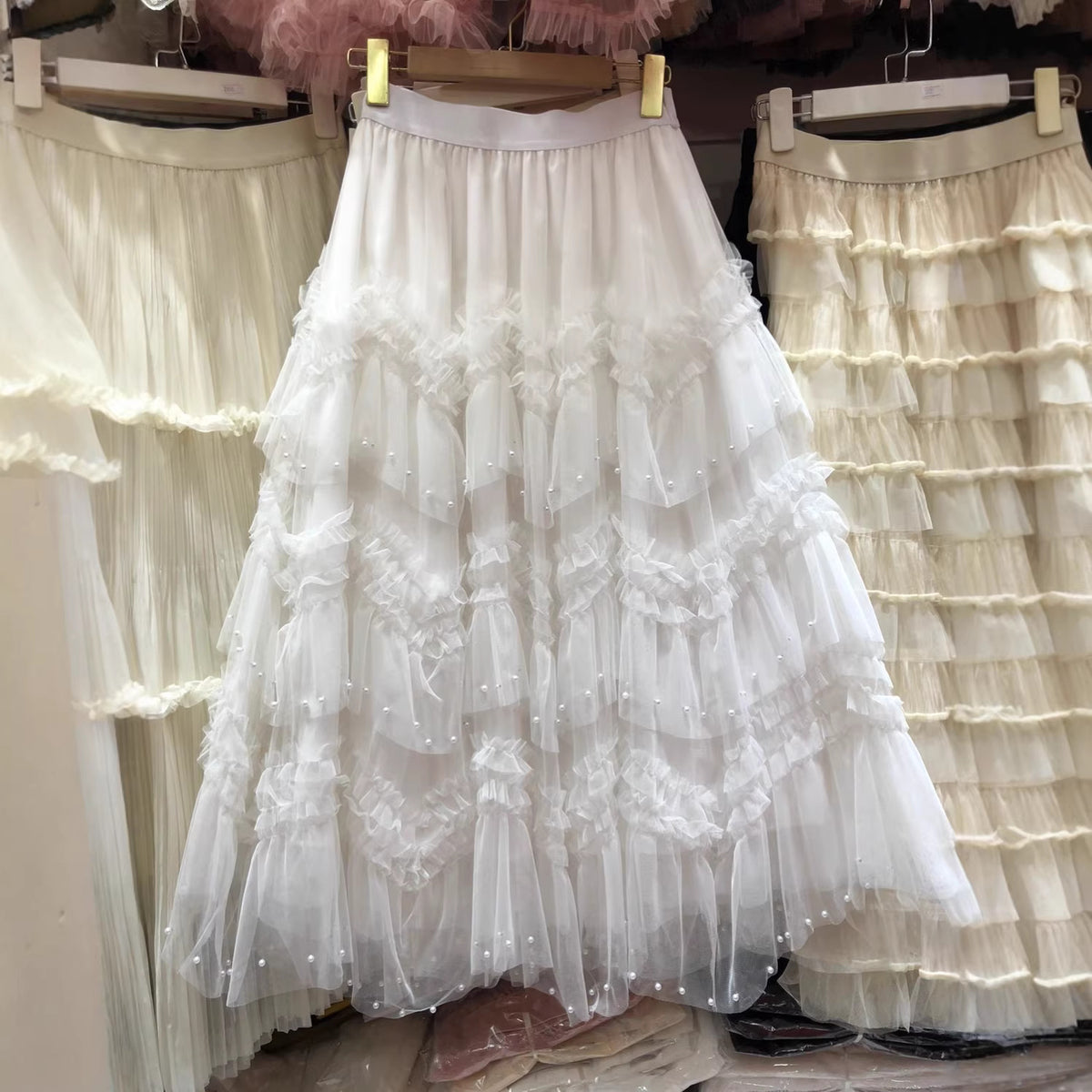 Robe de Maxi à trois niveaux pour femmes