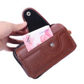 Sac de téléphone horizontal de style affaires avec ceinture en PU