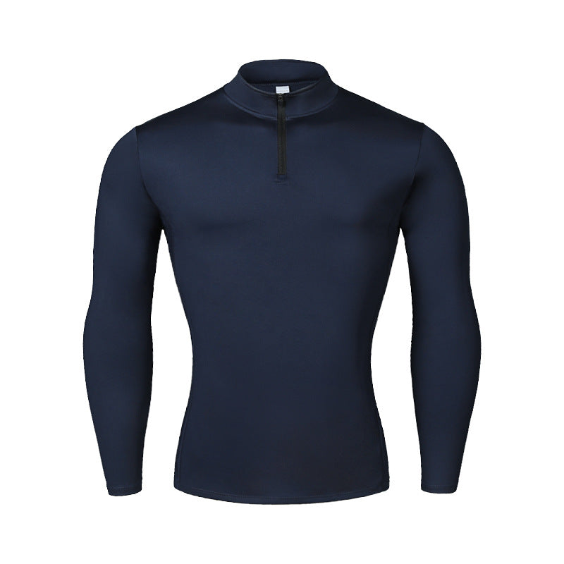 Top à manches longues pour hommes avec une fermeture éclair