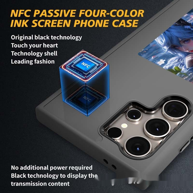 Couleur E-ink Screen Phone Case Changement d'écran de projection avec tournage