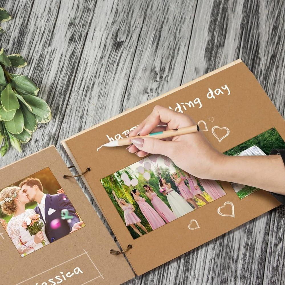 Mr. & Mrs. Livre d'or anniversaire de mariage - Livre d'or de mariage avec un arbre de coeur