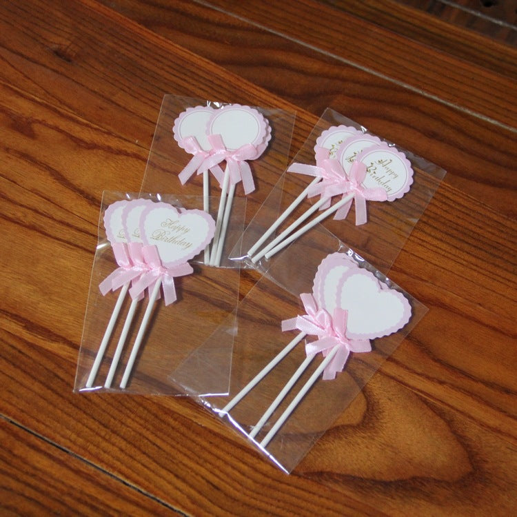 Décoration de gâteau d'anniversaire Fleur de Bowknot écrue