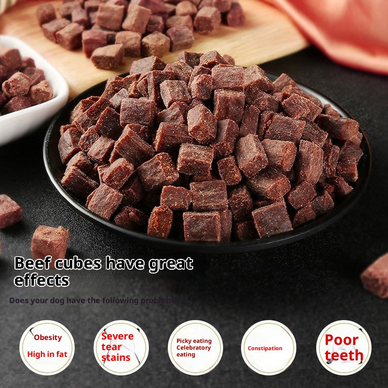 Chien traite des bittes de boeuf pour chiots Petits chiens Teddy Poodle