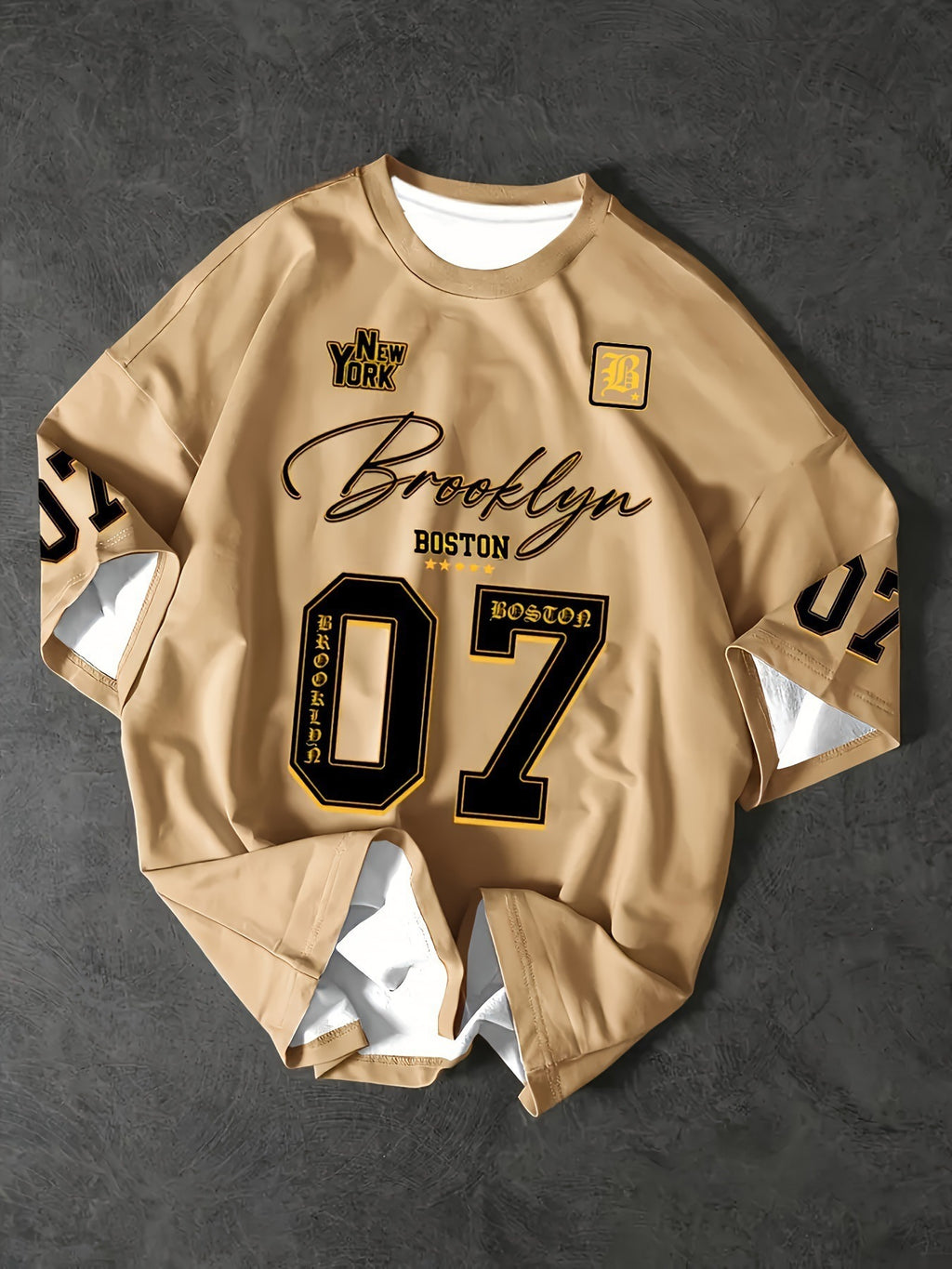 Trendy Crew Neck Set Hommes 3D Digital Print T-shirt sport manches courtes