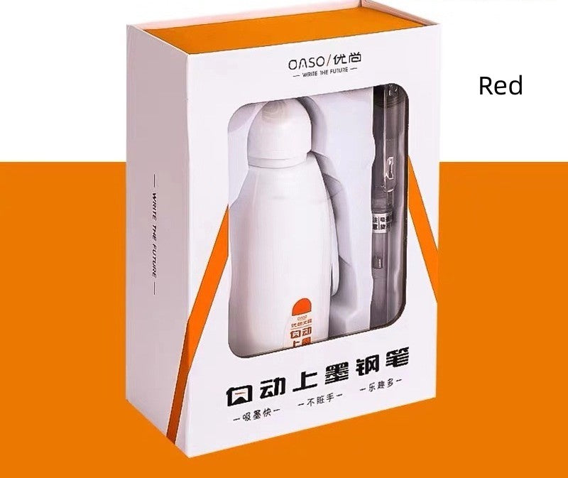 Youshang Big White Automatic Enk On Ink Blotting Pen étudiants