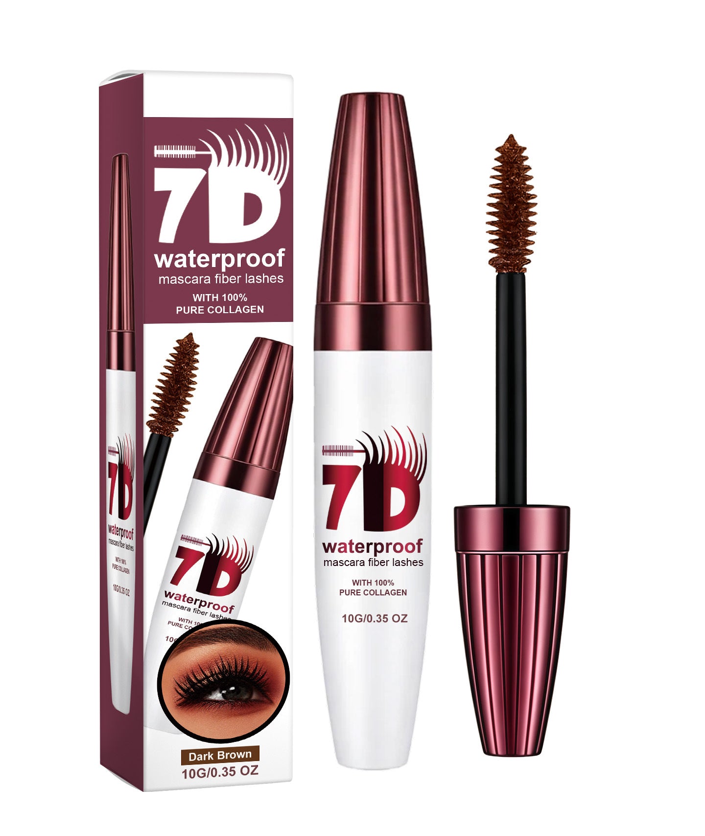 Série de mascaras tridimensionnelles épaisses Une variété de maquillage de couleur lisse