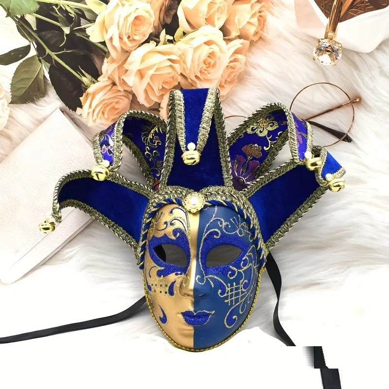 Peint Yin et Yang Halloween Ball Party Masque de performance haut de gamme de Venise