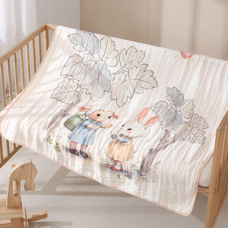 Couverture pour bébé en coton cartoon d'une pièce