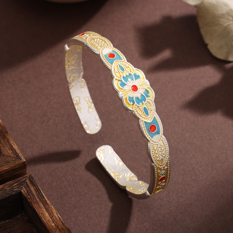 Bracelet de papillon d'or coloré pour les femmes