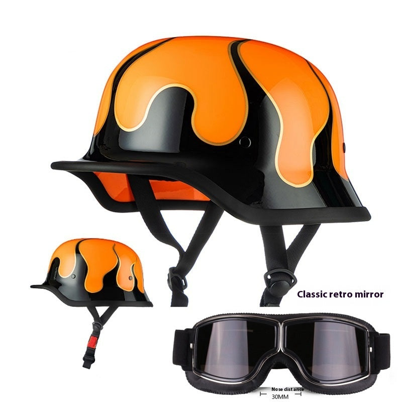 Casque de moto rétro allemand 3C