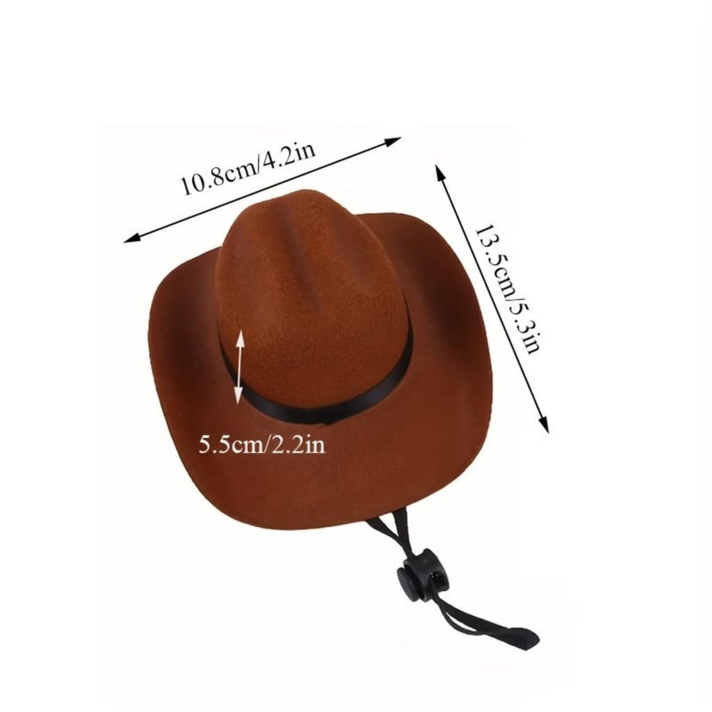 Petit chapeau de chien de cowboy pour chats chiens fête costume accessoires photo