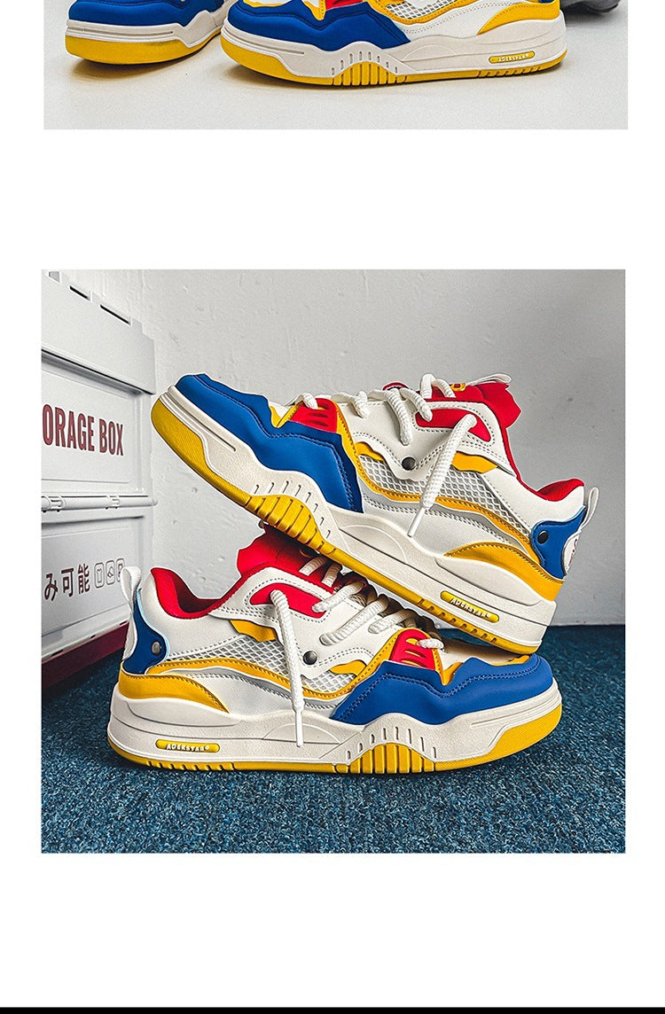 Retro Loisirs Hauteur Augmenter Non-dérapant Design Bread Tide Hommes Chaussures