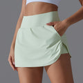Cool Screen Sunscreen Jupe de tennis haute taille Tight Slim faux deux pièces Culottes femmes Ba
