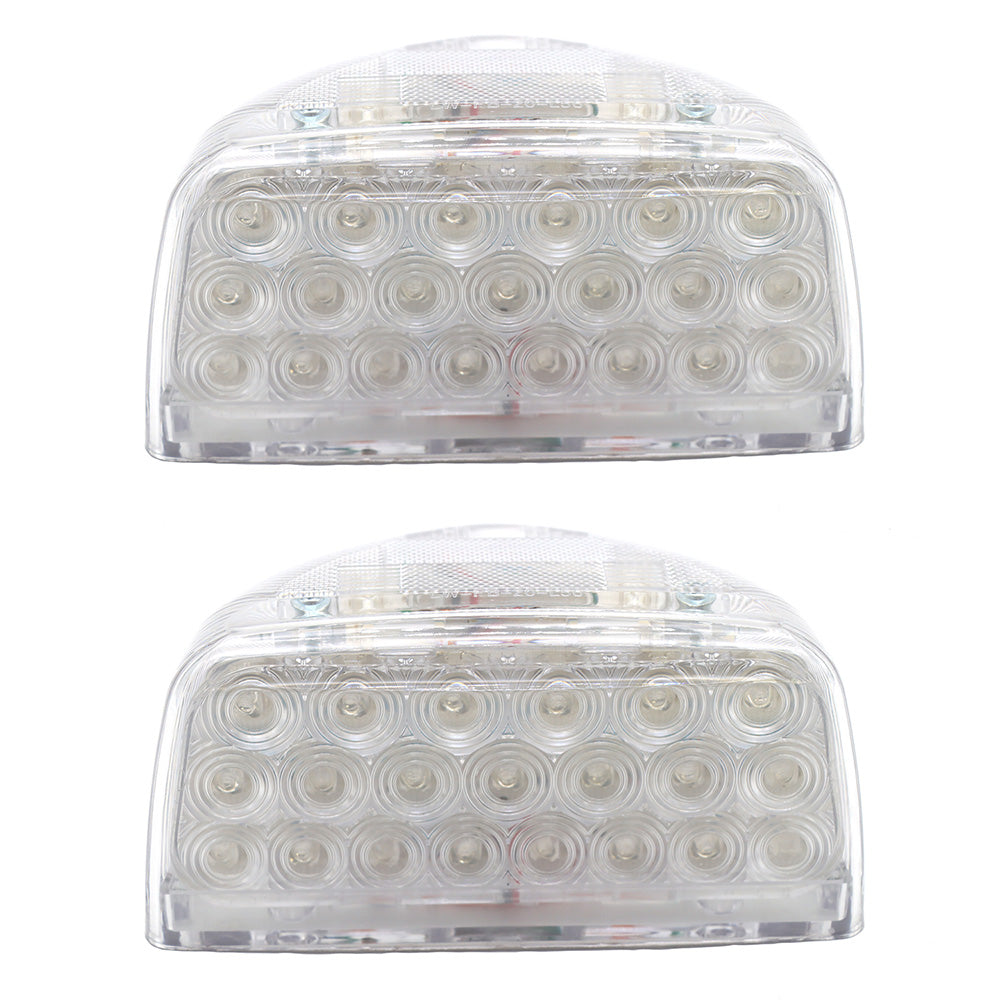 Compatible avec Peterbilt Turn Signal Lights 31 LED Triangle Amber LED