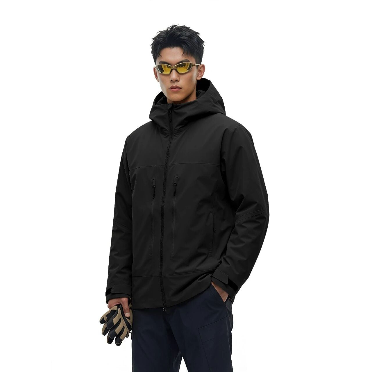 Veste à capuche en coque souple pour hommes