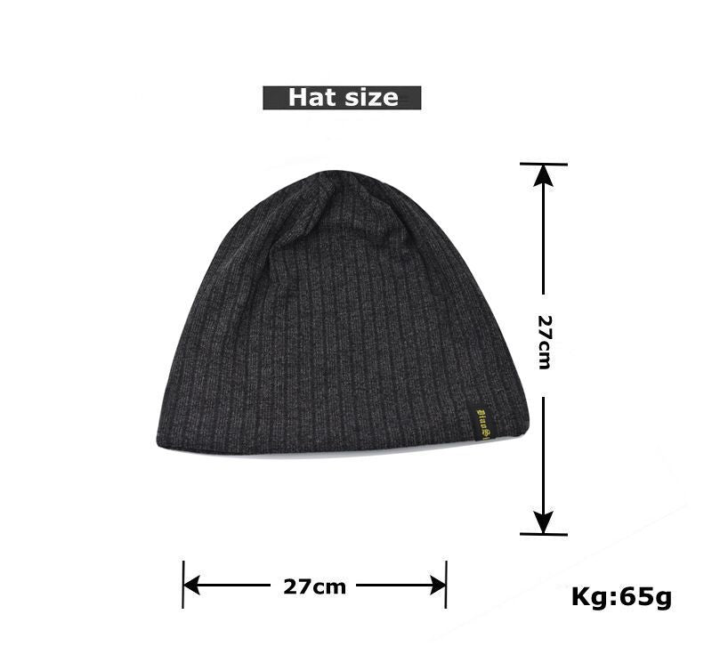 Baotou mince lettre Broderie tricotée Pile Hat