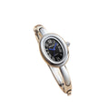 Lady's Rose Gold Diamond Lunette Luxury Niche design haut de gamme Oval bracelet montre
