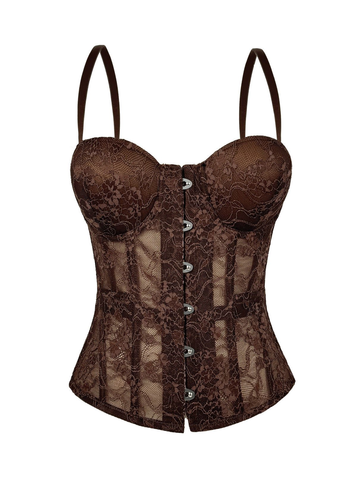 Dentelle brodée en os de poisson Corset Slimming Camisole Pure Desire Tube Top Outfit Fishbone Vers