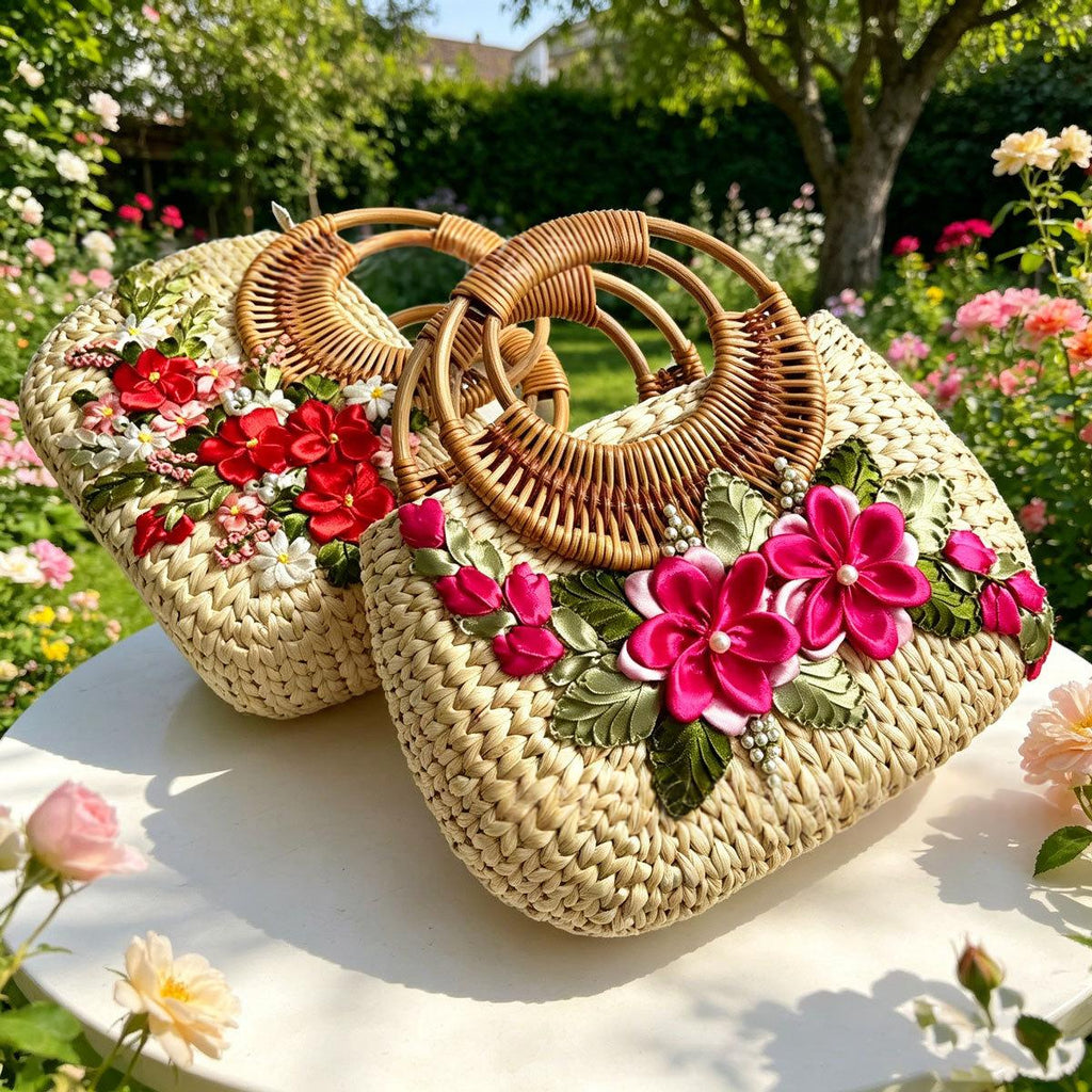 Sac en paille pour la plage et le bord de mer