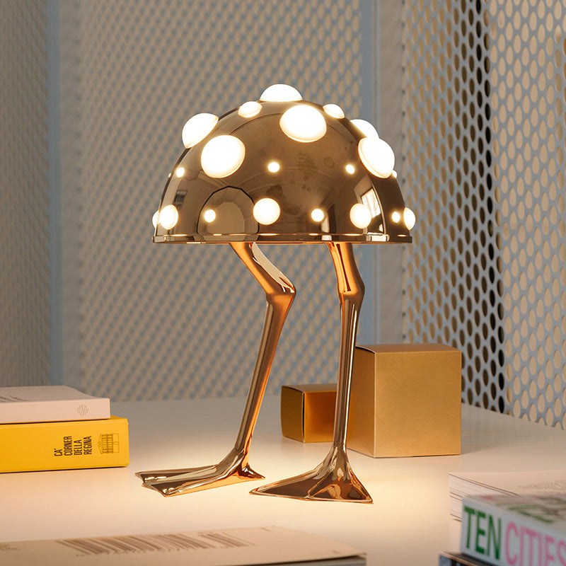 Lampe de table pour plongeur tout-cuivre