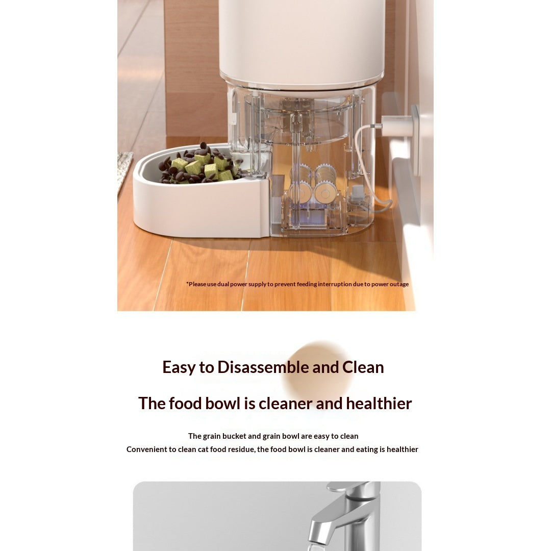 Wi-Fi Smart Pet Feeder avec contrôle d'application et alimentation programmée
