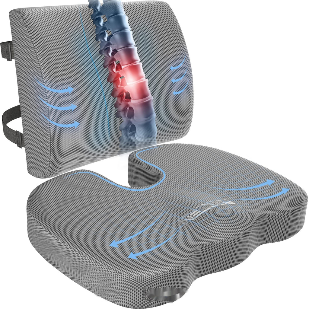 Memory Foam Bureau de siège ergonomique Coussin Siège de voiture CoussinÉpaisseur de siège à bas rapport