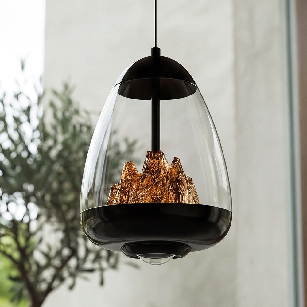 Lampe mini pendentif réglable à la main côté lit léger