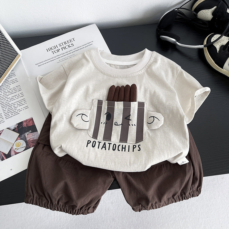 Top et shorts à manches courtes pour garçons