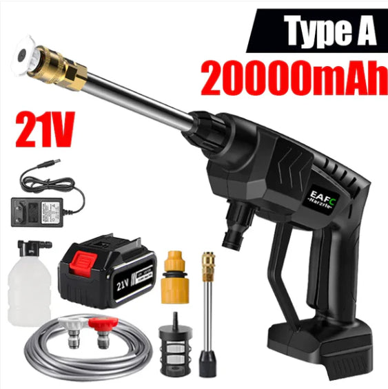 Batterie Lithium sans fil pistolet de lavage de voiture Portable haute tension